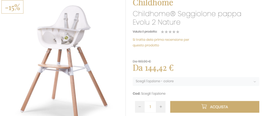 SEGGIOLONE EVITAS